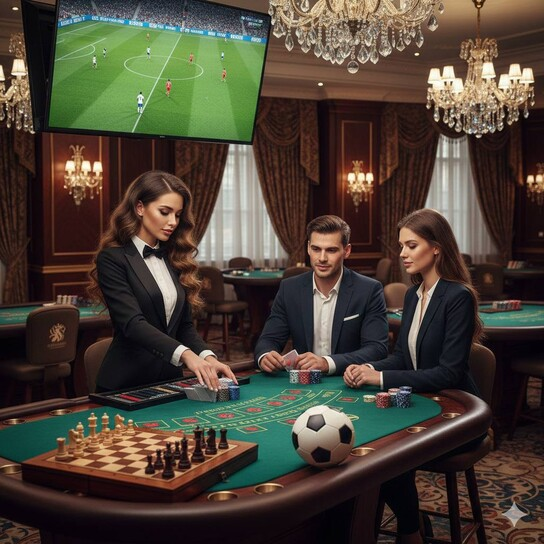 正规棋牌室环境